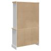 Highboard Corona White 44.1"x16.9"x77.2" Solid Wood Pine