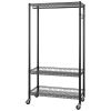 Wire Garment Rack Heavy Duty Clothes Rack, Freestanding Closet Wardrobe, Garment Rack Adjustable Wire Clothing Rack Portable Closet