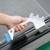 1pc Bathroom Brush; Tile Corner Crevice Brush; Multifunctional Cleaning Brush; Floor Drain Brush 9.06"x4.13"