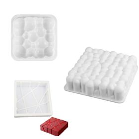 Moire mousse silicone mold (Option: Set)