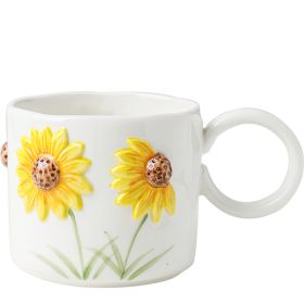 Ceramic Underglaze Hand Painted Household Cup And Saucer (Option: Cup-401 To 500ml)