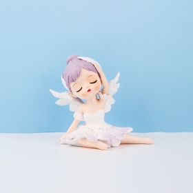 Ballerina Girl Home Decor Piece Cake Decoration (Option: A)