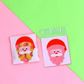 Christmas Old Man Sleigh Self-adhesive Self-sealing Cookie Packaging Bags (Option: Little old man)