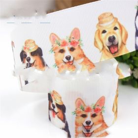 38mm Pattern Thermal Transfer Thread Ribbon DIY Handmade Packaging Accessories (Option: G 18831 1076-50yards)