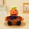 Easter Candy Basket Rattan Doll Gift Black Cat Pumpkin Ghost Holding Pose Halloween Party Decoration