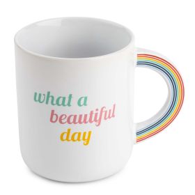 Thyme & Table Beautiful Day Ceramic Coffe Mug, 20 fl oz (Brand: Thyme & Table)