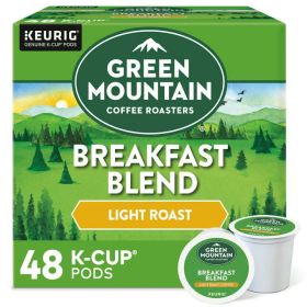 Green Mountain Coffee Roasters, Breakfast Blend Light Roast K-Cup Coffee Pods, 48 Count (Brand: Green Mountain Coffee)