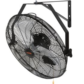 VEVOR Wall Mount Fan, 18 Inch, 3-speed High Velocity Max. 4150 CFM, Waterproof Industrial Wall Fan, Commercial or Residential for Warehouse, Greenhous (Shake Head or Not: No, Fan Diameter: 18 inch)