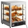 VEVOR 2-Tier Commercial Food Warmer Countertop Pizza Cabinet with Water Tray