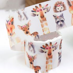 38mm Pattern Thermal Transfer Thread Ribbon DIY Handmade Packaging Accessories (Option: G 18831 1077-100yards)