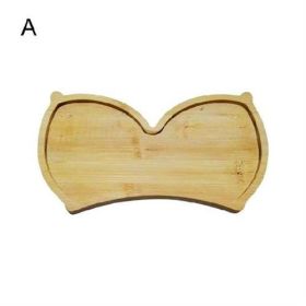 Wood Cheese Board Charcuterie Restaurant Plate (Option: A)