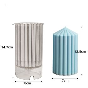 Coarse Rack Scented Candle Mold Geometric Shape Spire Candle Mold (size: small)