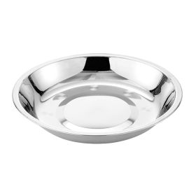 Household Dish School Canteen Hotel Stainless Steel Thickened Dish (Option: 24CM With Magnetic)